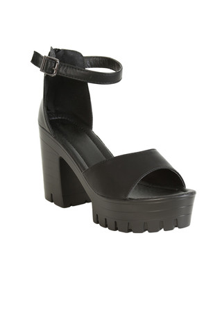 Chet Tread Platform Heel - Black