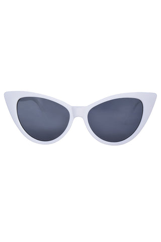 White Vintage Cat Eye Deadstock Sunglasses