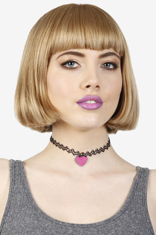 "CALL ME" 90s Choker By ECH - Red