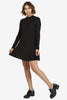 Donna Long Sleeve Tent Dress - Black