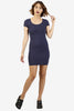 Cece Fitted Dress - Navy