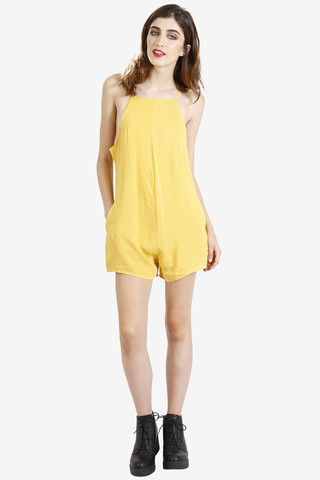 Boxy Alexa Romper - Marigold