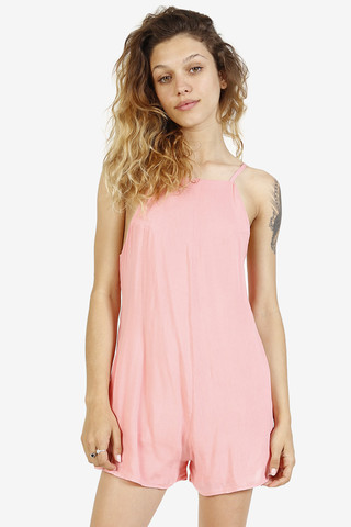 Boxy Alexa Romper - Rose