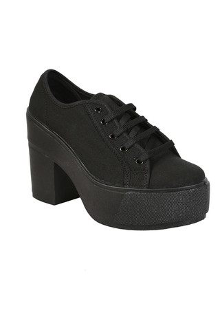 Shellys London FUNCLUO Platform Sneaker - Black