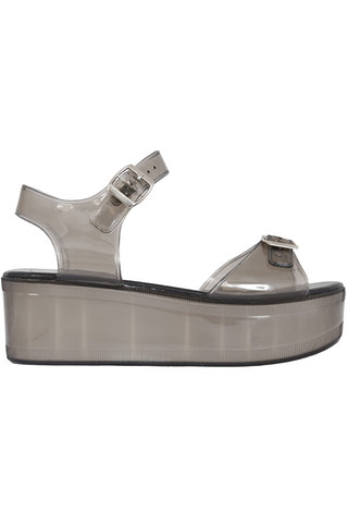Platform Jelly Sandal - Smoke