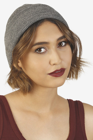Nora Striped Beanie - Tan