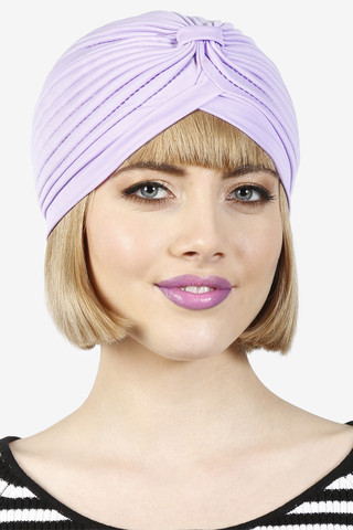 Lavendar Turban Hat