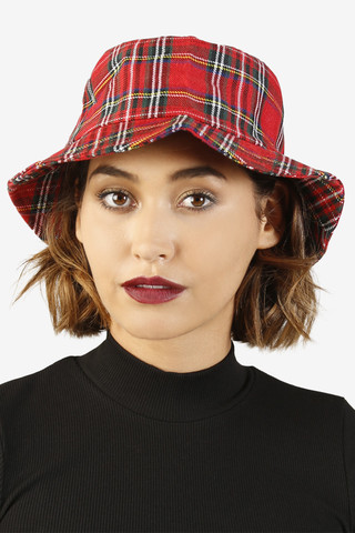 Plaid Bucket Hat