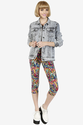 BFF Oversized Acid Wash Denim Jacket