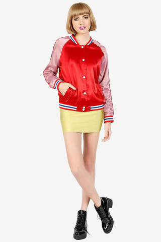 Cherry Bomb Baseball Jacket