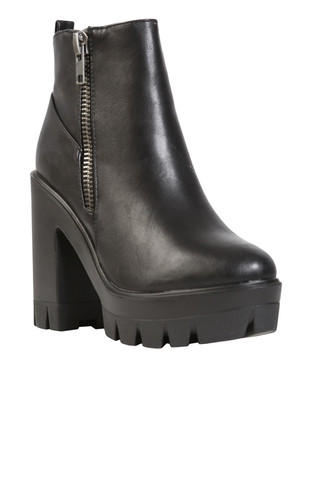 Zip Side Platform Boot