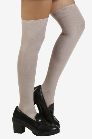 Mouse Grey Thigh Highs