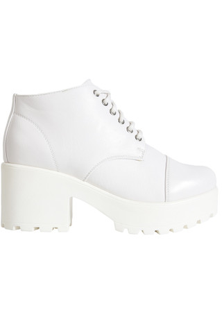 Lexi White Platform Boots
