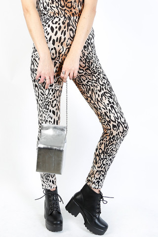 Silver Milk Carton Bag