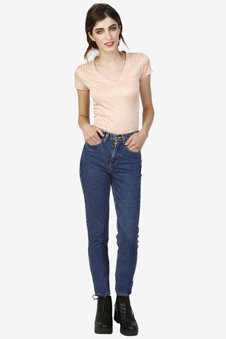 High Waist Mom Jeans - Medium Wash
