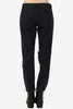 Zip Bottom Destroyed Black Denim