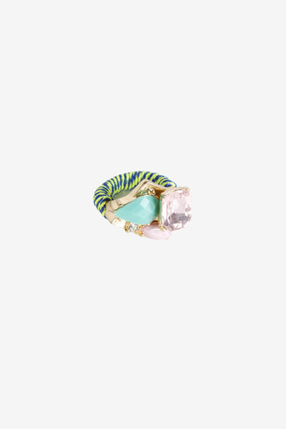 Braided Bejeweled Ring