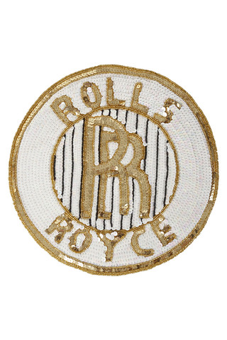 Oversized Rolls Royce Sequin Patch