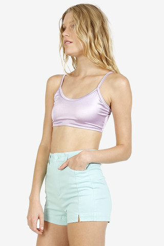 Blaine High Waist Shorts - Mint