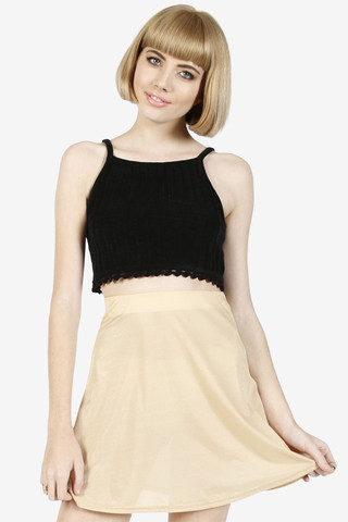 Go Nude Shimmer Skirt By American Deadstock