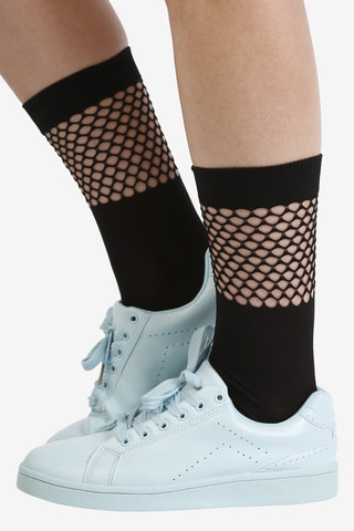 Mesh Detail Socks