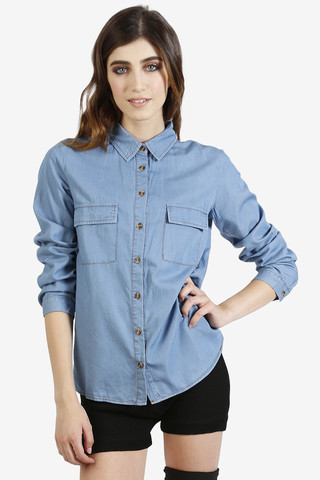 Aubin Chambray Button Up