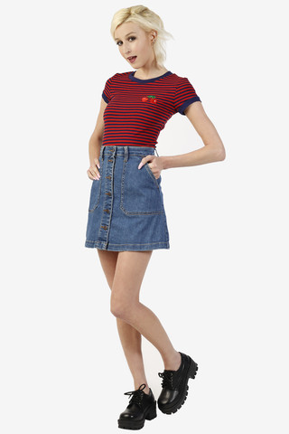 Casper Cherry Striped Ringer