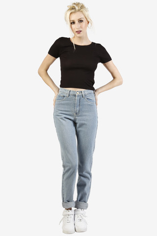 Alice Basic Essential Crop - Black
