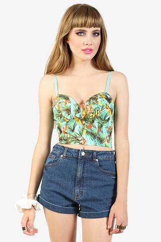 Tahiti Denim Bustier