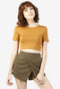 Carly Basic Crop - Mustard