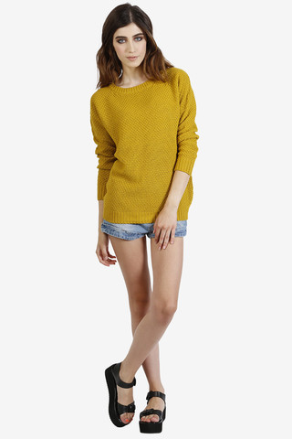 Rainer Oversized Sweater - Saffron