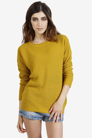 Rainer Oversized Sweater - Saffron