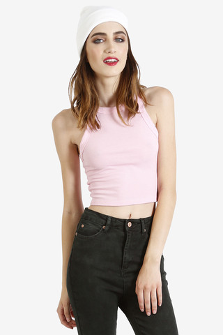 Celine Thick Ribbed Tank - Bubblegum
