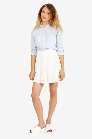 Margaret Button Up Shirt - BB Blue