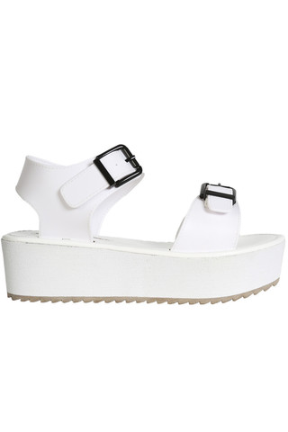 Bound 2 Platform Sandal - White