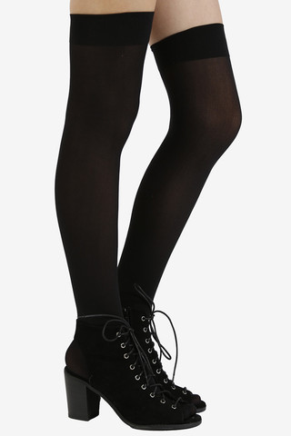 Black Out Thigh Highs