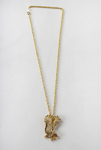 Reclaimed Vintage Flying Eagle Necklace