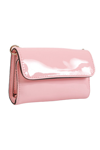 Perfectly Pink Patent Wallet Bag
