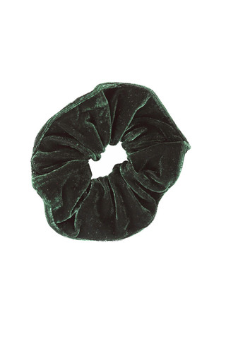 Velvet Goldmine Scrunchie - Hunter Green