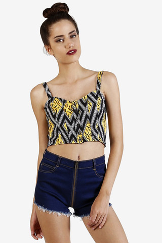Evil Twin Big Zip Denim Shorts