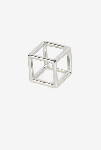 Silver Cubix Ring