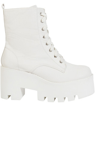 Cara All White Platform Boot